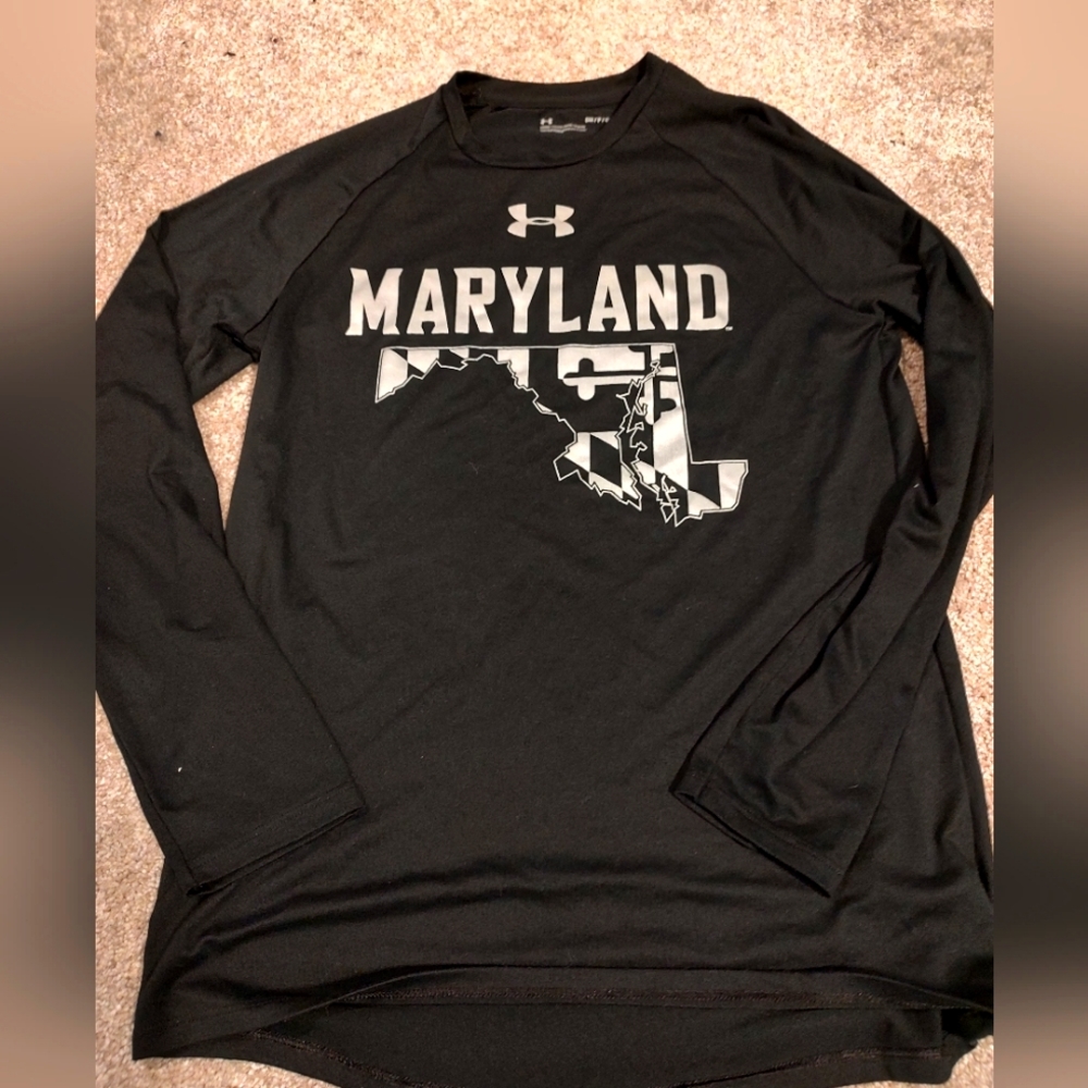 Men's long sleeve Under Armour Maryland shirt
